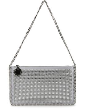 Falabella Mini Crystal and Mesh Drawstring Bag