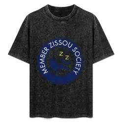 Member Zissou Society T-Shirt Simple Casual Short Sleeve Cotton T-Shirt