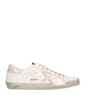 Sneakers Superstar bianche e platino