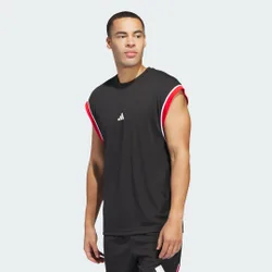 Canotta da basket All-World Sleeveless L Black / Red