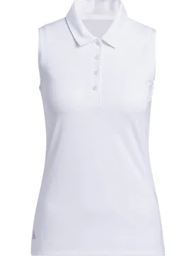 Polo Ultimate365 Solid, ärmellos, weiss l - Adidas - FashionsVida