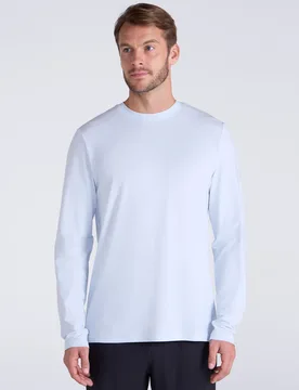 Sunguard Men's Crewneck Top - Light Blue - EMS - FashionsVida