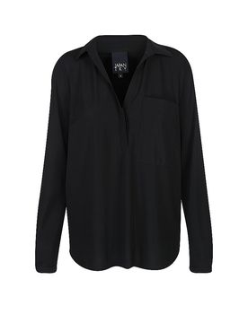 Hemdbluse KAEMI schwarz XL damen