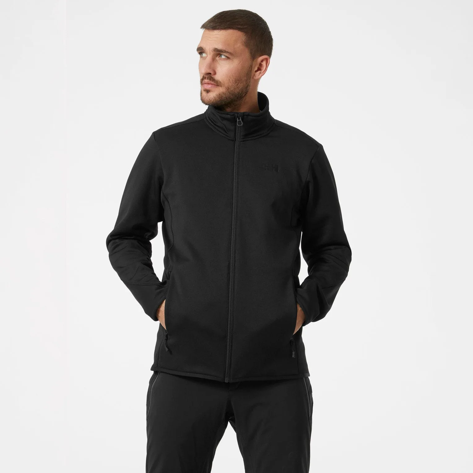 Men’s Alpha Zero Fleece Outdoor Jacket Black S - Black - Male - Helly Hansen - FashionsVida