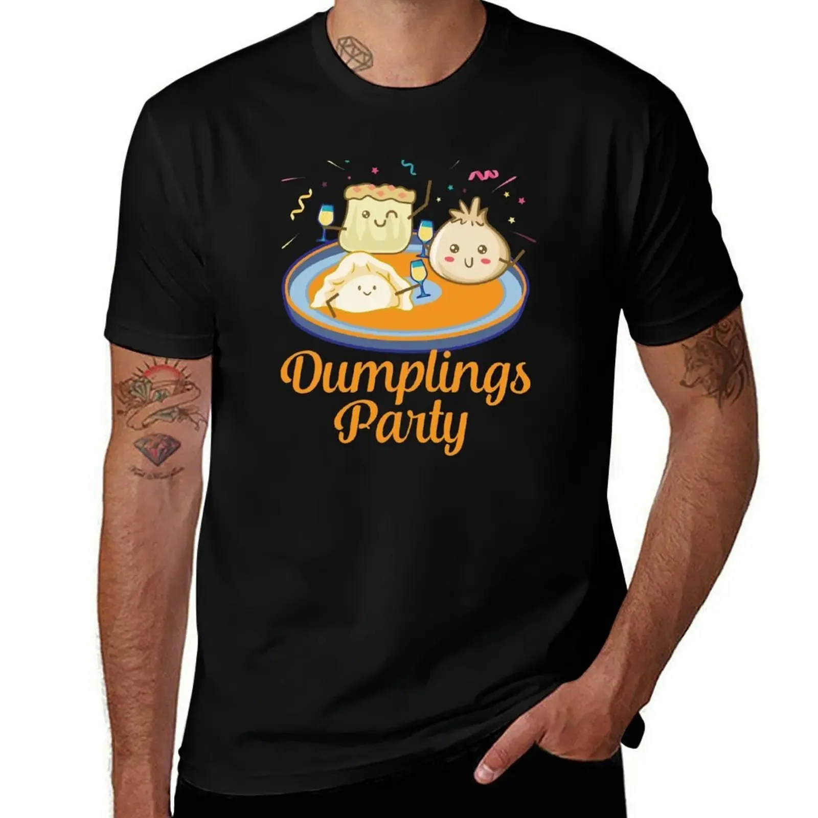 Dumplings party T-Shirt Basic Simple Casual Short Sleeve Tee - Aliexpress - FashionsVida