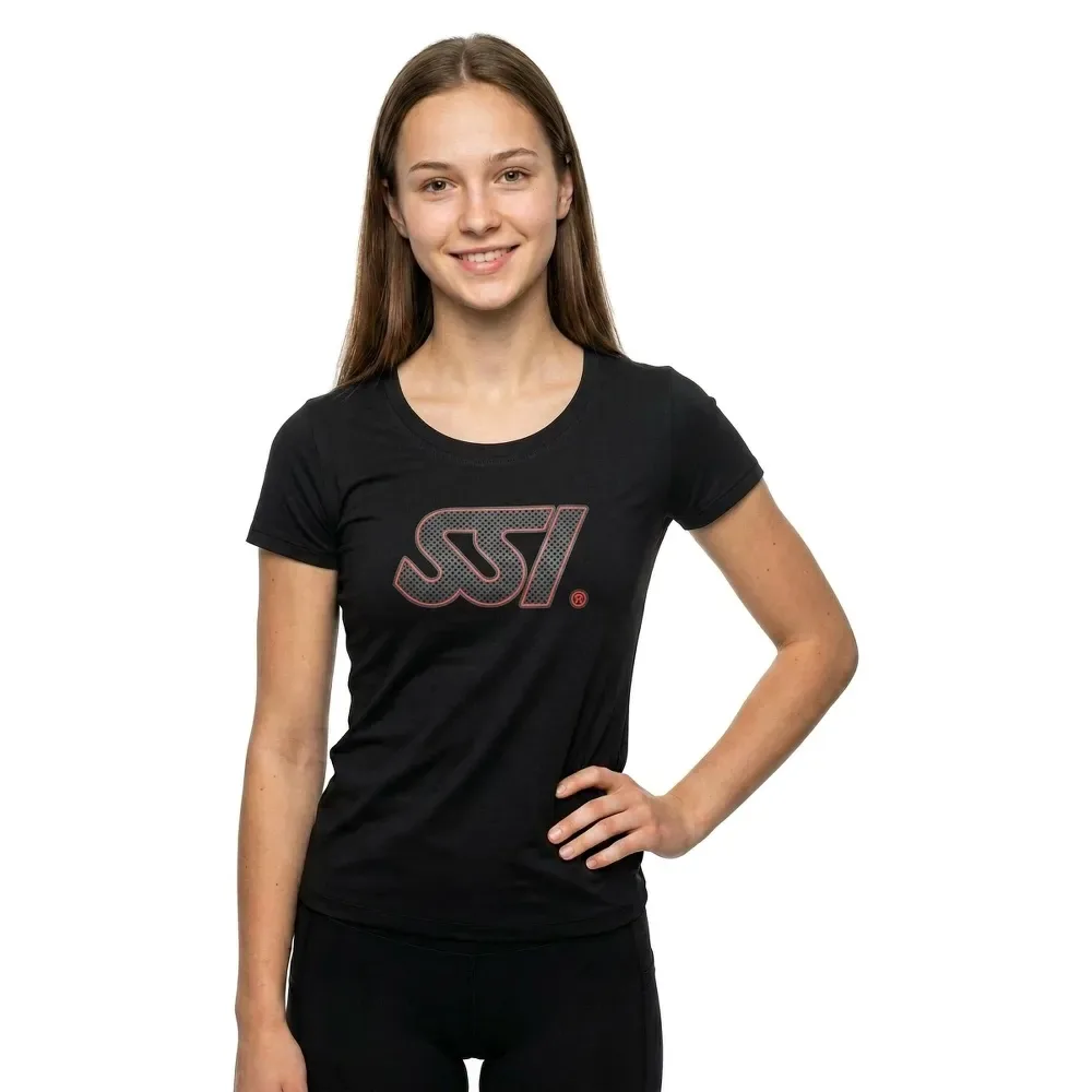 Maglietta A Maniche Corte Da Donna Logo - SSI - FashionsVida