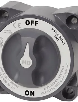 Hd Series Battery Switch On/off Black One Size unisex - Blue Sea Systems - FashionsVida