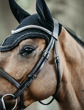 Fliegenhaube LONG STONE & PEARLS SOUNDLESS Full - Kentucky Horsewear - FashionsVida