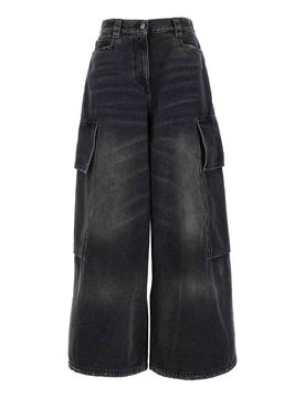 Palm Angels jeans da paracadute
