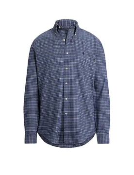 Camicia di flanella regular fit blu L - Ralph Lauren - FashionsVida