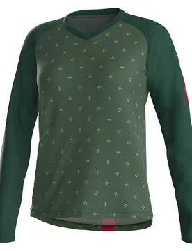 Maglia A Maniche Lunghe Perla Bamboo Green