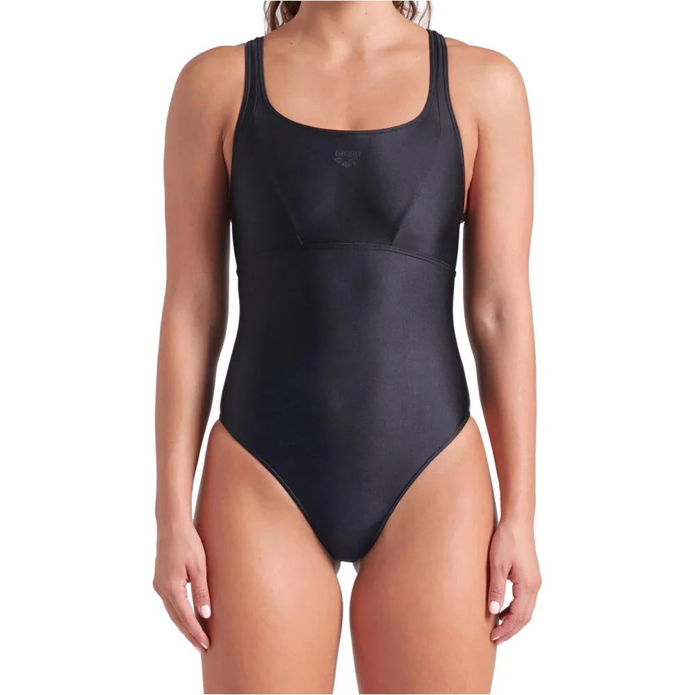 Solid bañador natación mujer Negro (38) - Arena - FashionsVida