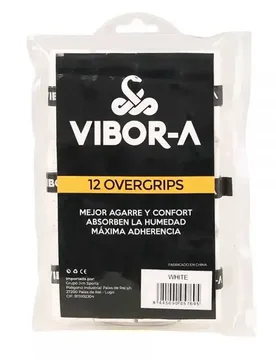 Padel Overgrip 12 Units White One Size - Vibor-a - FashionsVida