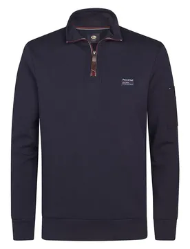 Felpa Con Mezza Zip M-3050-swc36 Royal Navy S