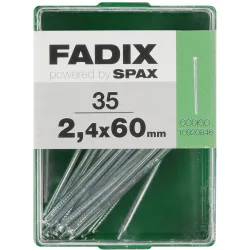 Clavo Acero Cabeza Perdida 60 mm - Caja 35 Uds