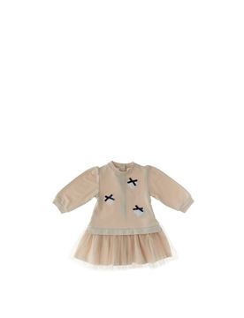 MINIBANDA Abito con tulle BEIGE 9M