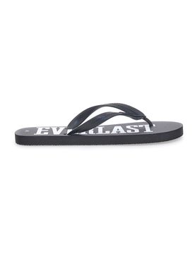 Infradito nere con maxi logo bianco EV08 43