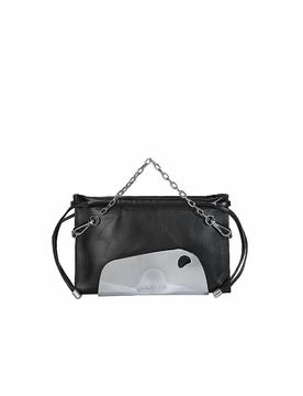 Ledertasche - Umhängetasche schwarz damen