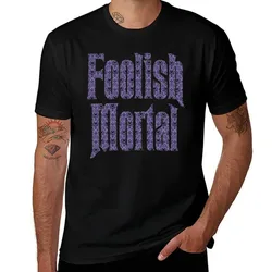 Folish Mortal T-Shirt Casual Pattern Print Tee Shirt