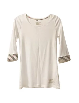 Nova Check Short Sleeve Top - Burberry - FashionsVida