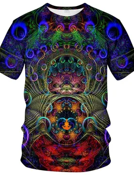 Colorful Trippy T-Shirt for Men 3D Printed Painting Cool Designs T Shirt Tee Shirts Summer Casual Gym Short Sleeve Comfortable - Aliexpress - FashionsVida