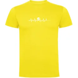 Maglietta A Maniche Corte Mtb Heartbeat Yellow