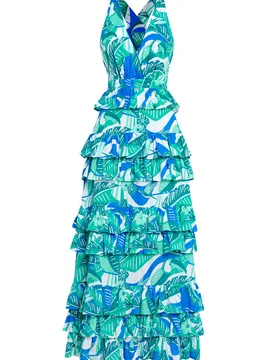Blue Lagoon Delphine Dress - XS - Paolita London - FashionsVida
