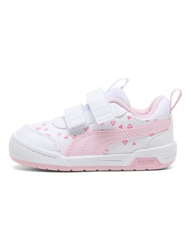 Scarpe bianche rosa con chiusura a strappo Multiflex 2 Hearty V Inf 23
