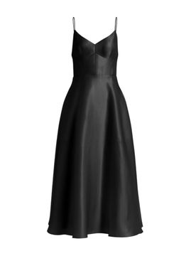 Vestiti da sera e cerimonia donna - abito tripla organza - nero