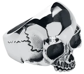Ring - Skull Head - für Männer - silberfarben - Männer - male
