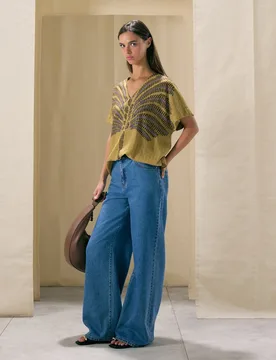 Top de manga corta estampado de mujer - Woman El Corte Inglés - FashionsVida
