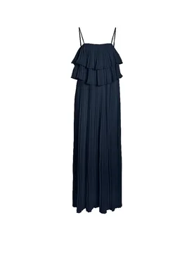 Vestido de noche VICHIFFAN azul oscuro 34 - Vila - FashionsVida