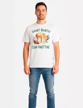 Para hombre. ARN0004 Camiseta Panettone (M), Casual, Algodón, Manga corta
