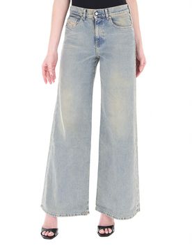 Jeans wide leg AZZURRO POLVERE 27