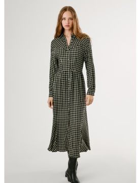 Para mujer. PL9537697 Vestido Naiara (M), Casual, Viscosa, Manga larga