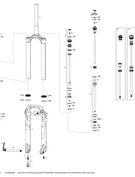 RockShox Adesivi Yari White