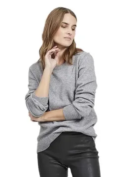Maglione Ril Medium Grey Melange 2XL