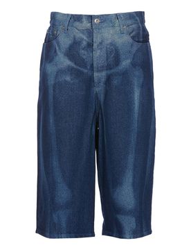 Off-White Bermuda di jeans