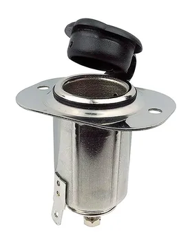 Stainless Steel 304 Power Socket 15a 12v Grey One Size unisex - Seachoice - FashionsVida