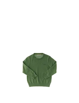 SUN68 Maglia in cotone VERDE 4A - Sun68 - FashionsVida