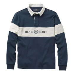Voyager Rugby Long Sleeve Polo Navy Blue XL Men