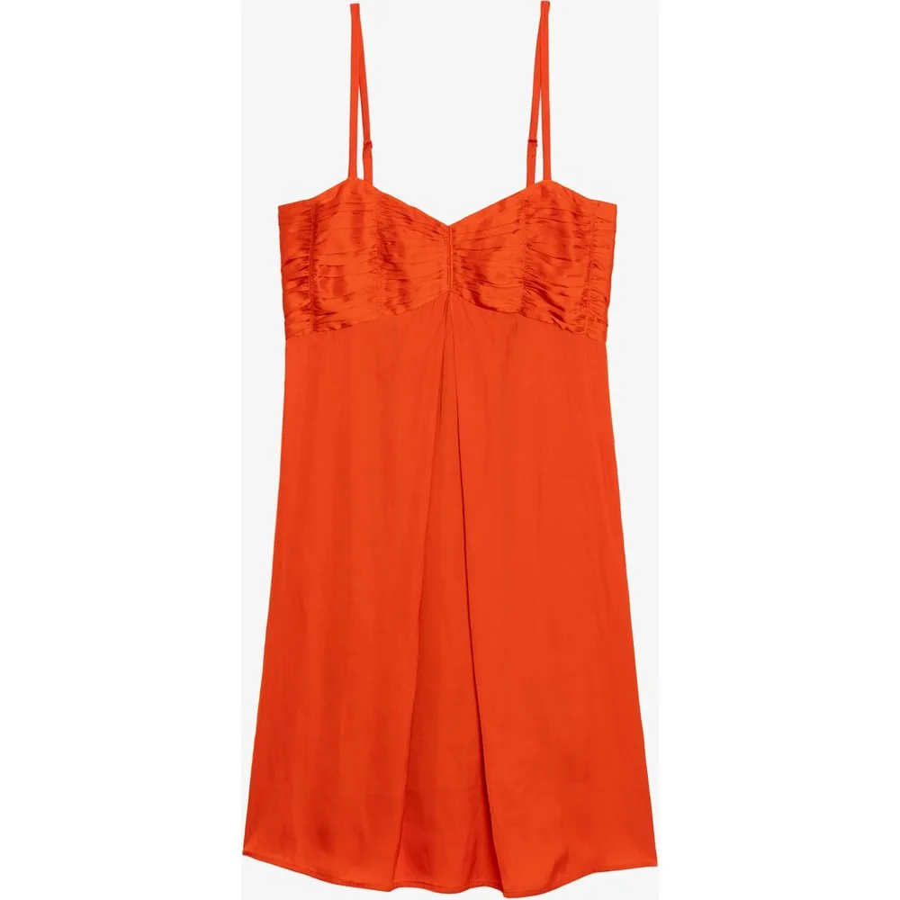 Zadig & Voltaire - Vestido corto de satén con tirantes ajustables - Zadig & Voltaire - FashionsVida