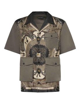Camicia in seta stampata