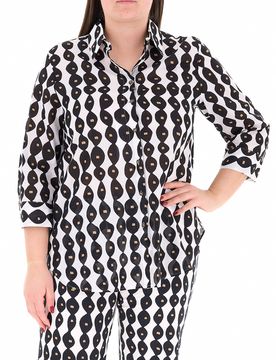 Camicia in fantasia NERO 27