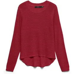 Jersey de punto fino de mujer con manga larga