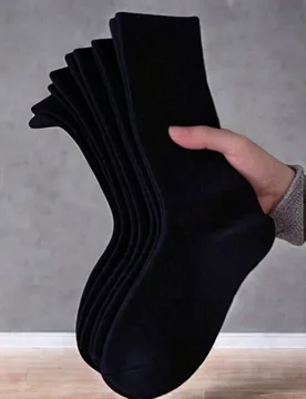 Pares de calcetines cómodos y transpirables de unicolor para mujeres en el posparto, calcetines absorbentes hasta el tobillo - Shein - FashionsVida