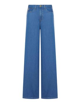 Jeans Marlene In Denim Di Cotone Leggero