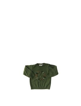 Maglione cotone lana VERDE MILITARE 092/24M