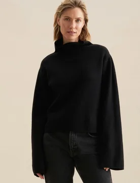 Oversized Pullover Schwarz S - Seidensticker - FashionsVida