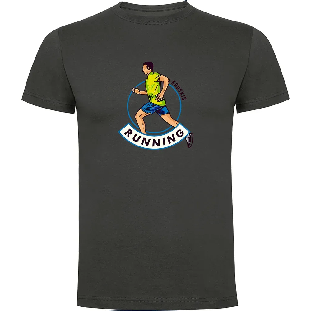 Maglietta A Maniche Corte Runner Dark Grey 3XL - Kruskis - FashionsVida